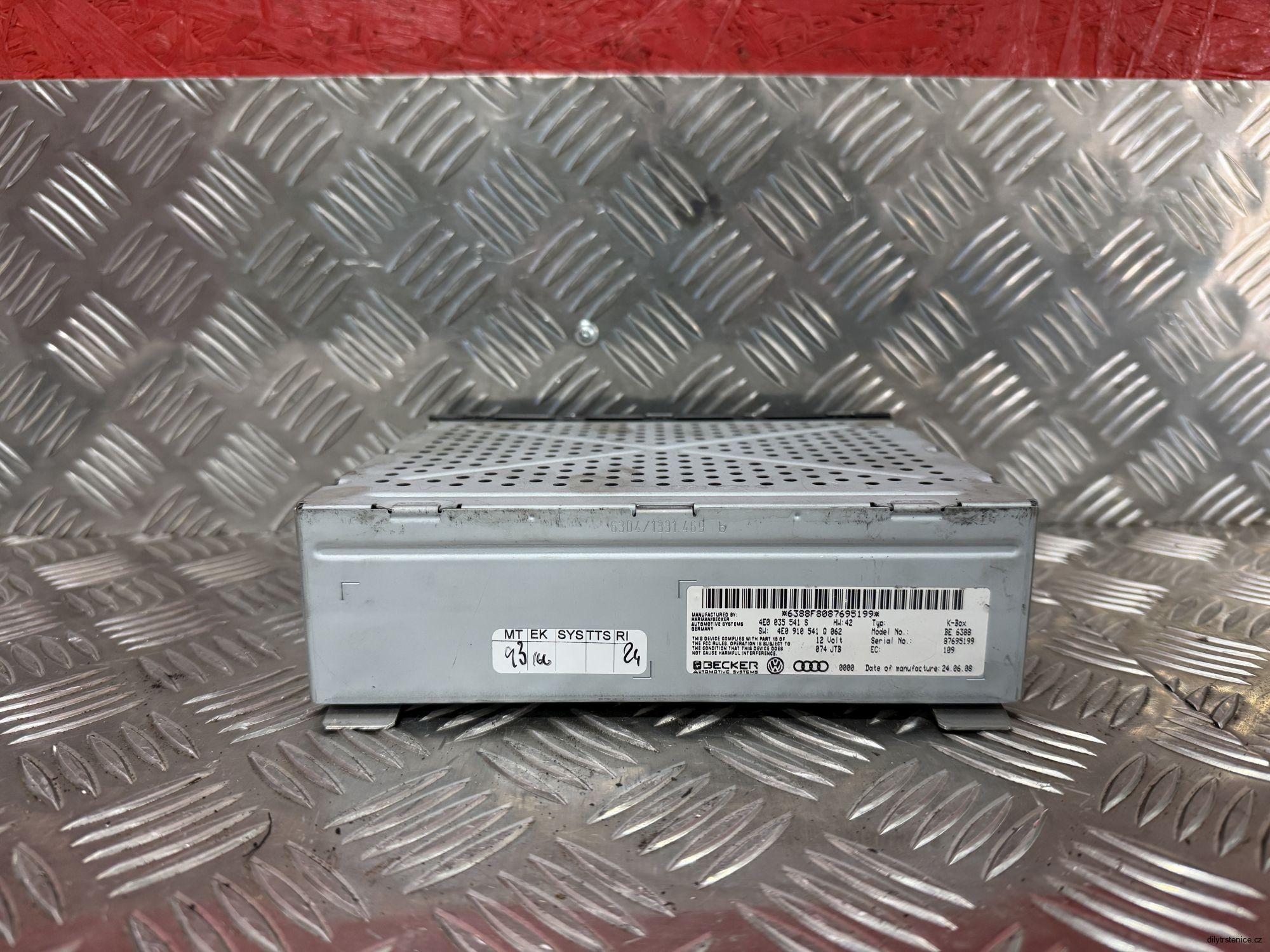 Řídicí jednotka radia Audi 4E0035541S / 4E0910541Q