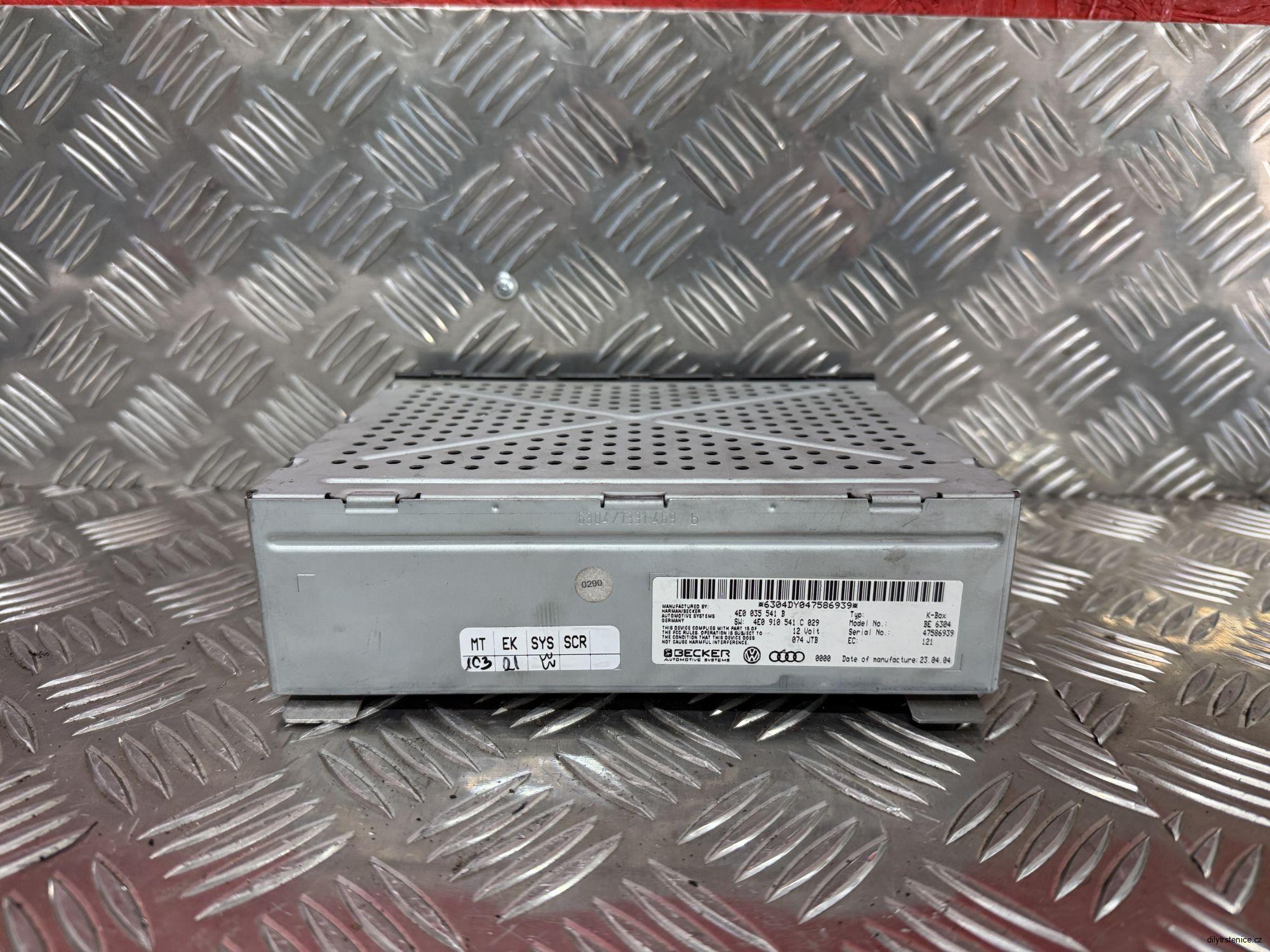 Řídicí jednotka radia Audi 4E0035541B / 4E0910541C