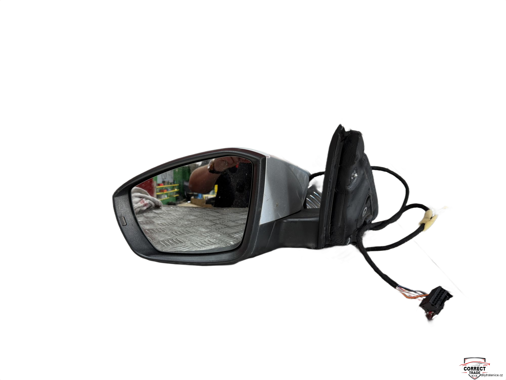 Levé zpětné zrcátko Škoda Octavia 3 5E0857933 LA7W 9 pin