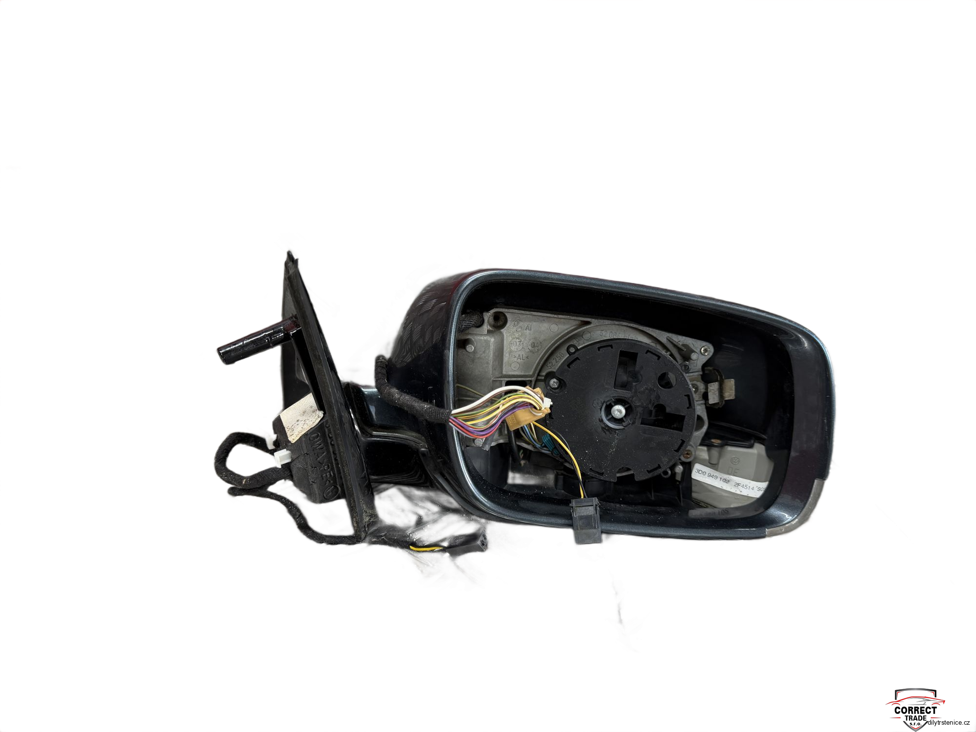 Pravé zpětné zrcátko Vw Phaeton 3D0857490B 12+2 pin 
