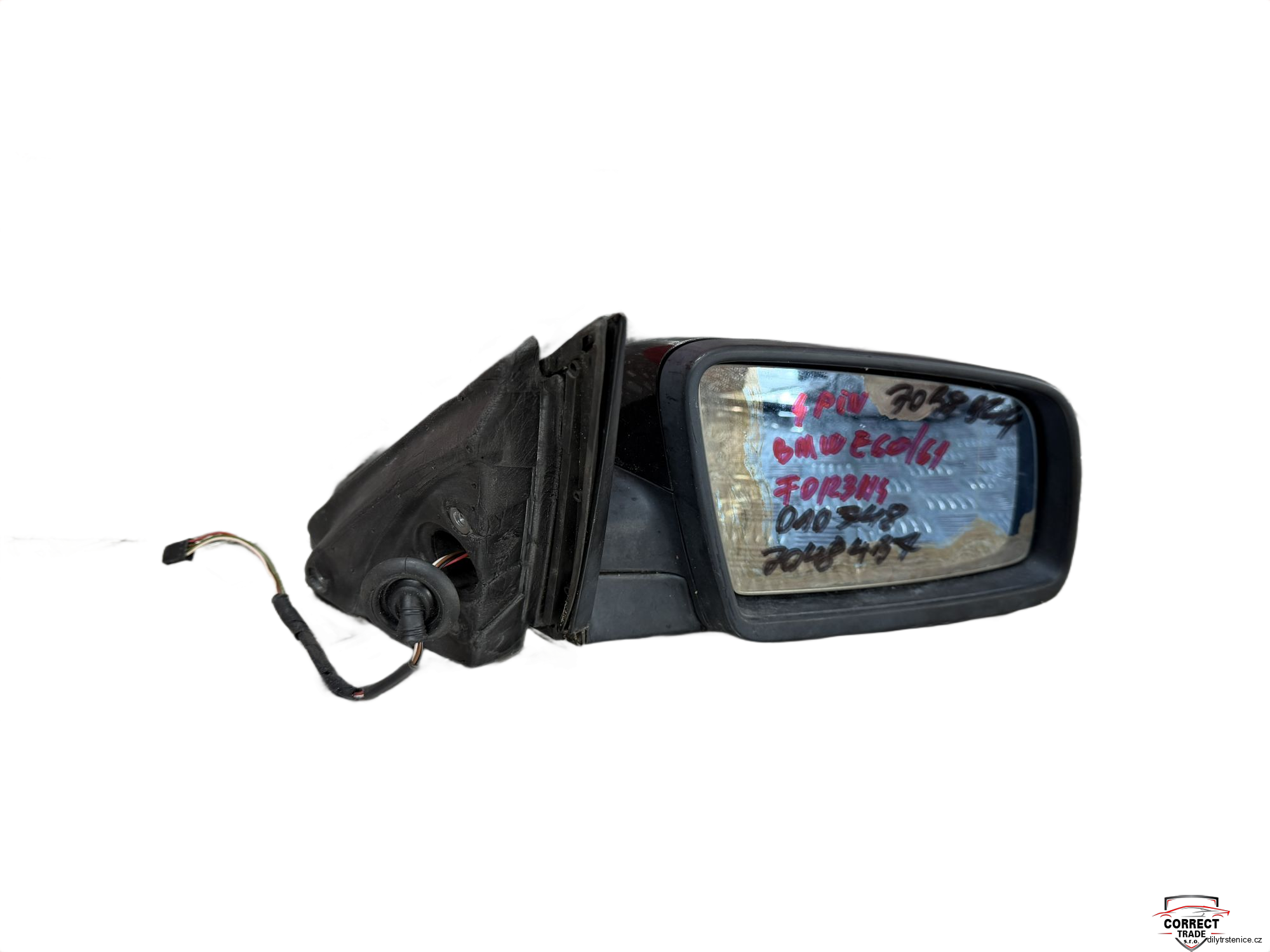 Pravé zpětné zrcátko BMW E60 / E61 F0123114 4 pin