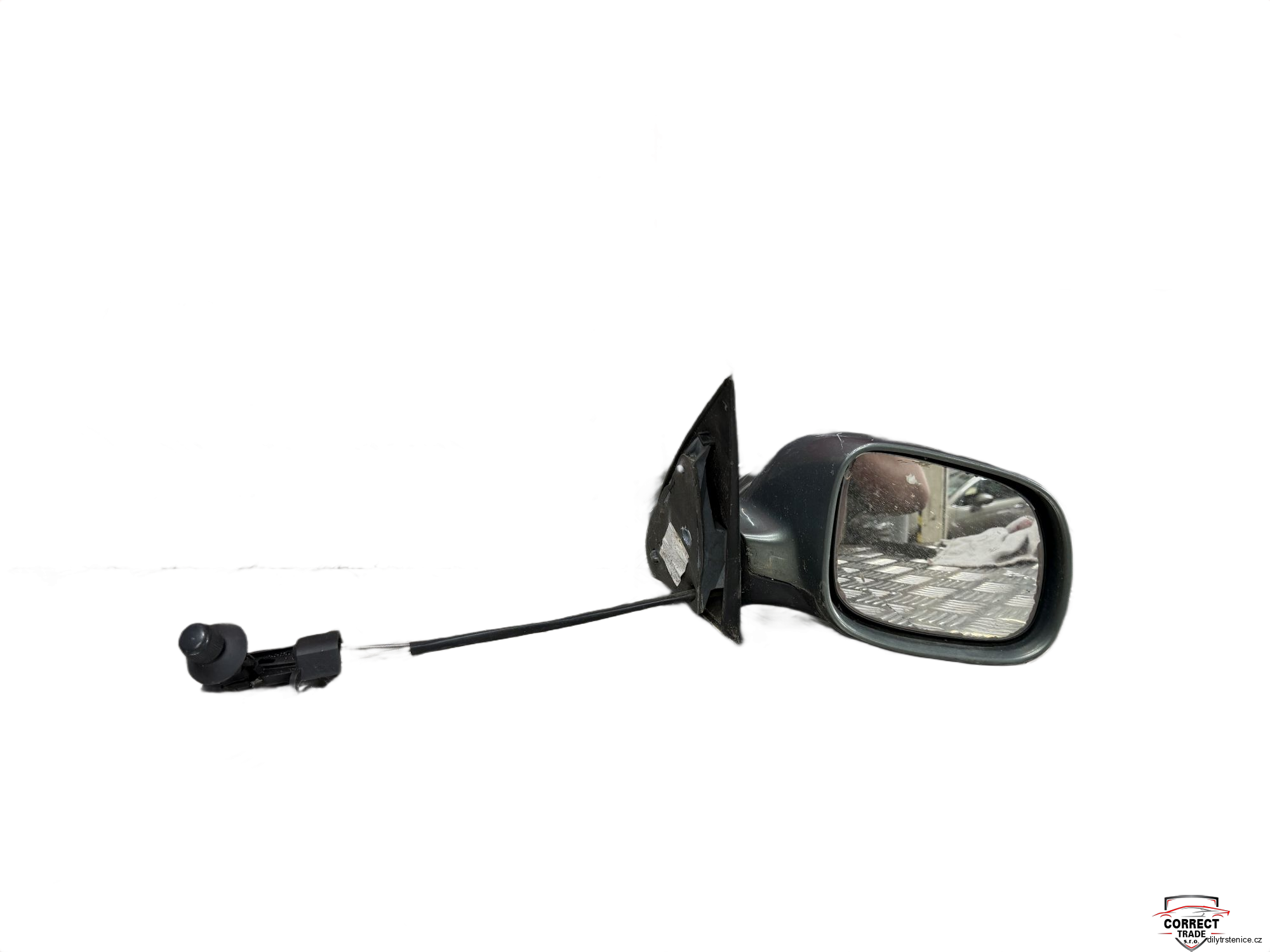 Pravé zpětné zrcátko Škoda Fabia 1 012659 1002112 - zelené 
