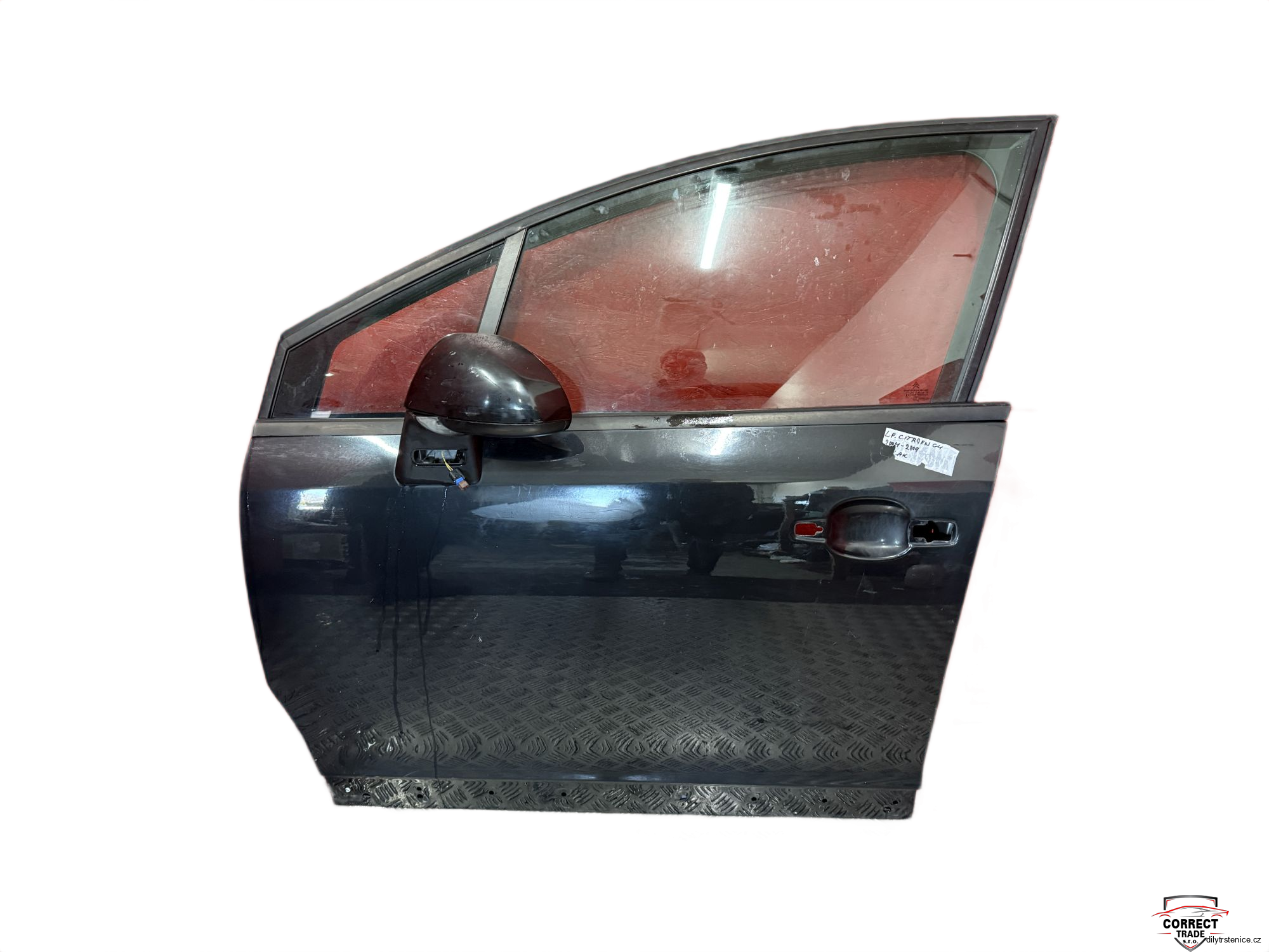Levé přední dveře Citroen C4 2004-2009 černé 