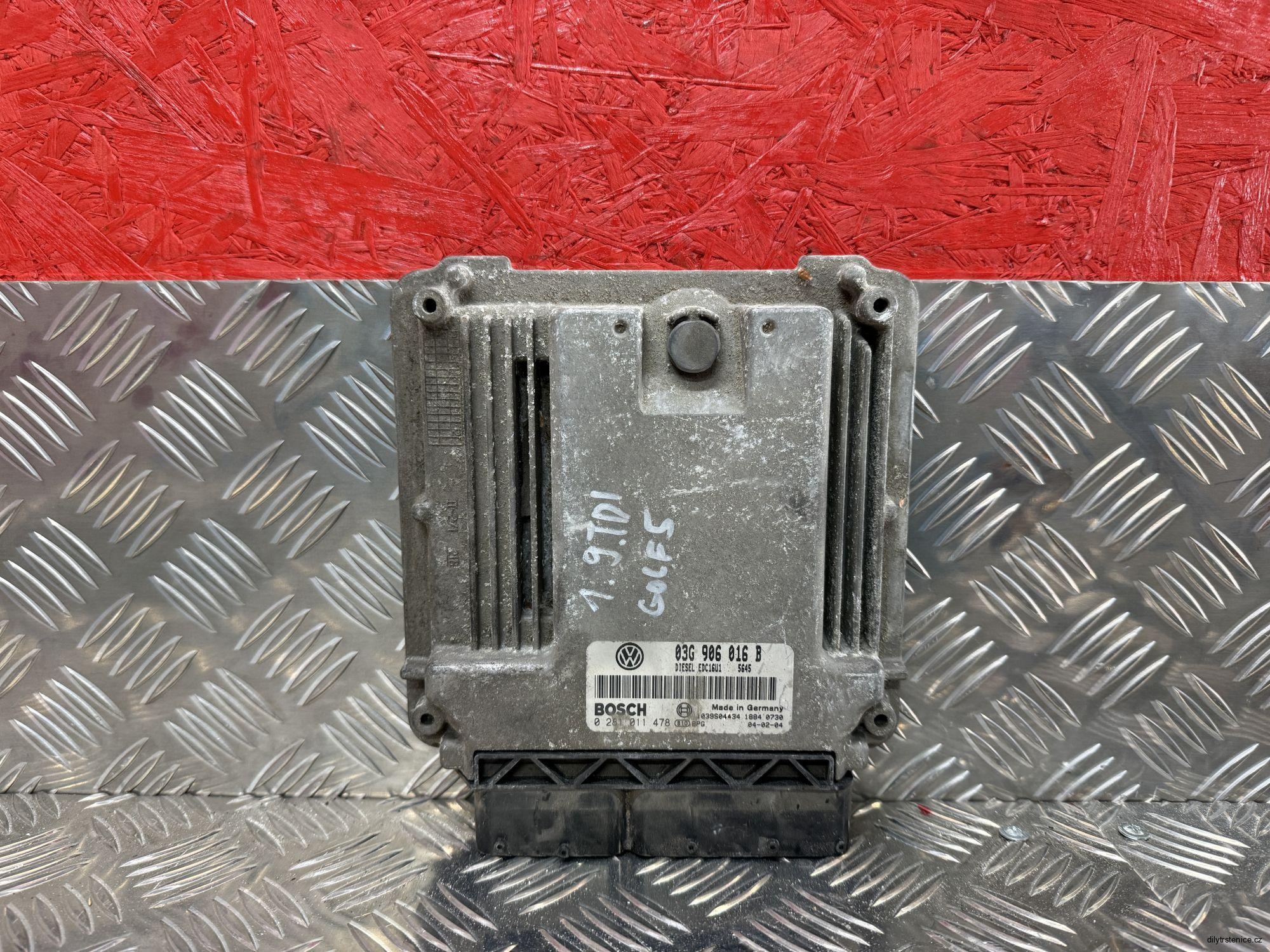 Řídicí jednotka motoru 1.9 TDI 77KW 03G906016B 